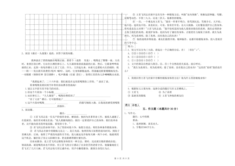 东营市重点小学小升初语文能力提升试题 附答案.doc_第3页