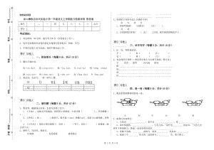 涼山彝族自治州實驗小學(xué)一年級語文上學(xué)期能力檢測試卷 附答案.doc