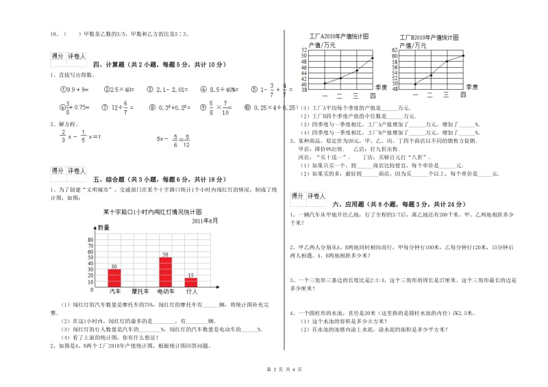 宁夏2020年小升初数学过关检测试题C卷 附答案.doc_第2页