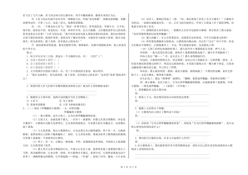 南宁市重点小学小升初语文能力提升试卷 附答案.doc_第3页