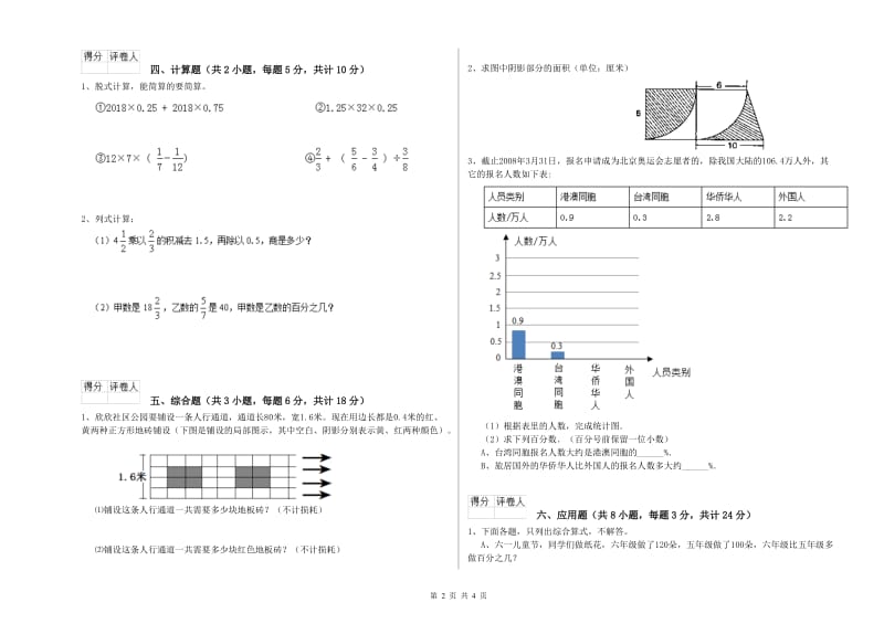 宁夏2019年小升初数学每周一练试题C卷 附答案.doc_第2页