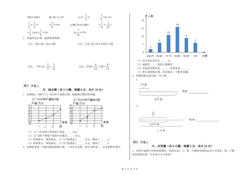 吉林省2019年小升初数学综合练习试题D卷 附解析.doc_第2页