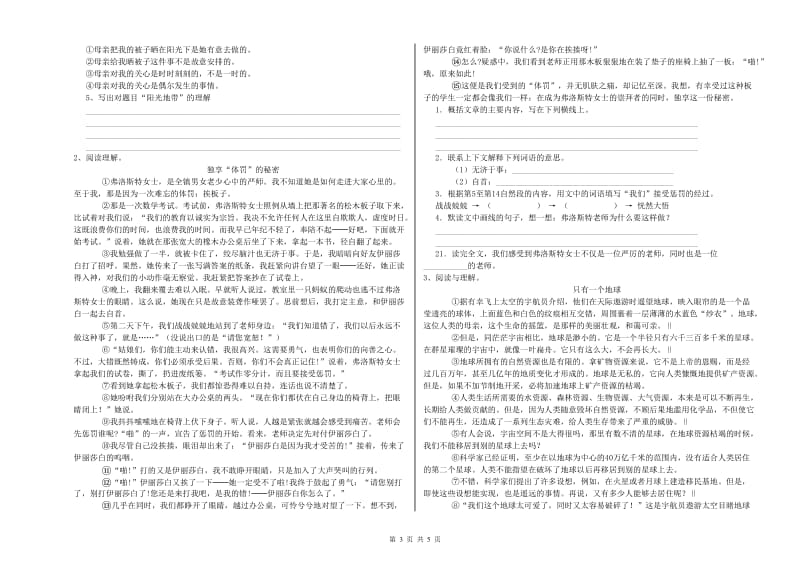 南昌市重点小学小升初语文模拟考试试题 含答案.doc_第3页