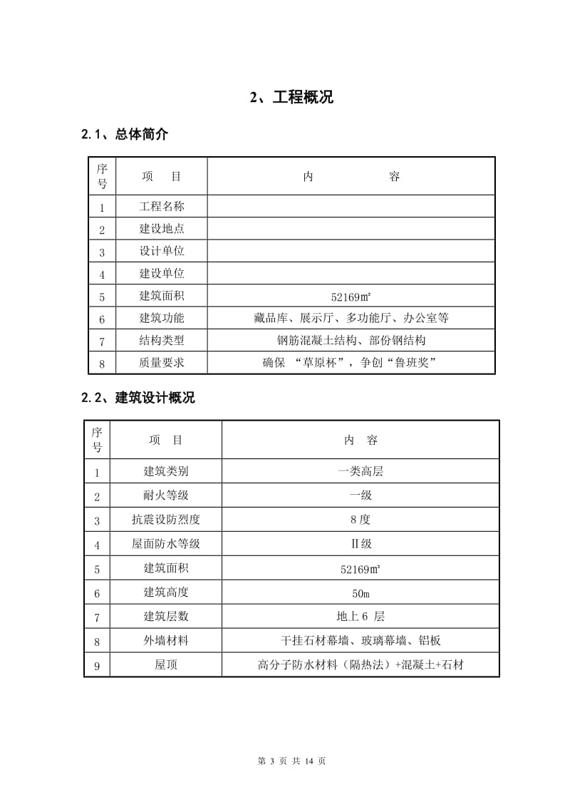 内蒙古某博物馆测量工程施工方案_第3页