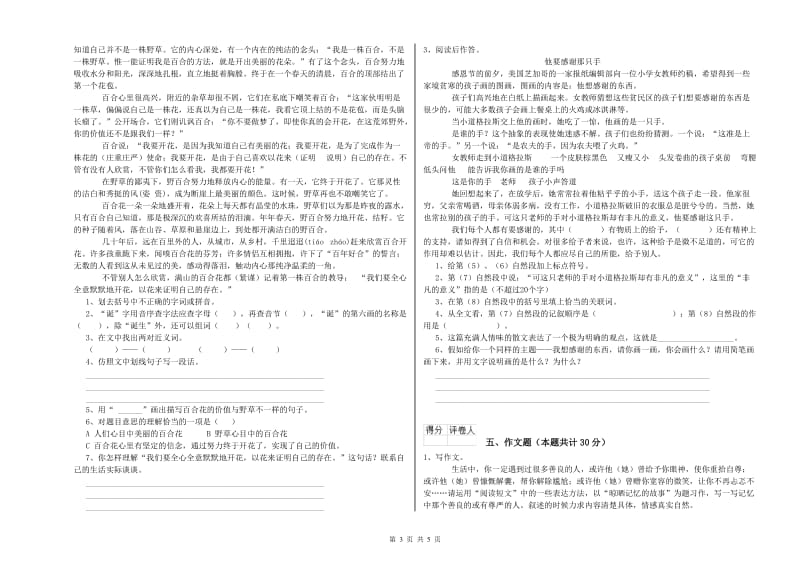 北京市重点小学小升初语文过关检测试卷 含答案.doc_第3页