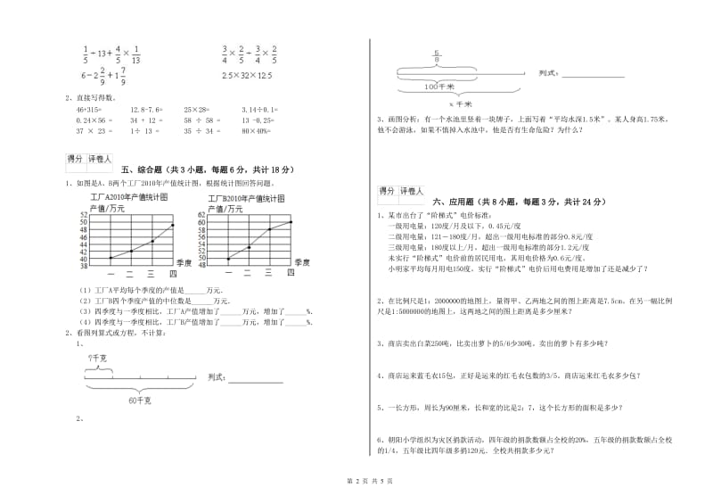 吉林省2020年小升初数学每周一练试题B卷 附答案.doc_第2页