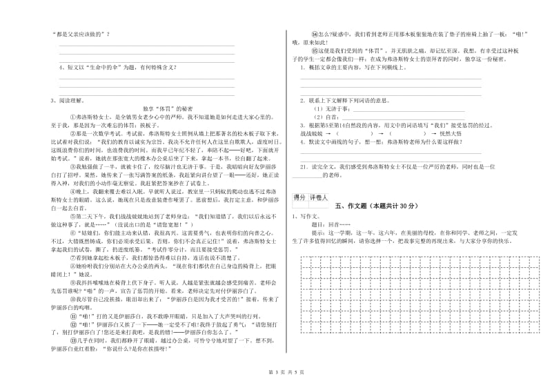 北京市重点小学小升初语文强化训练试卷 含答案.doc_第3页