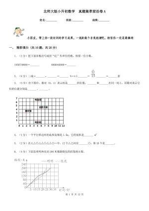 北師大版小升初數(shù)學(xué)真題集萃前沿卷A.doc