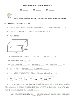 蘇教版小升初數(shù)學(xué)真題集萃前沿卷B.doc