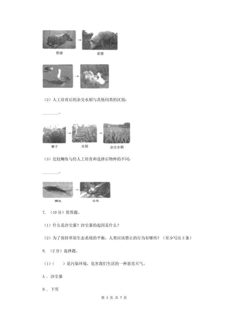 2020年教科版小学科学六年级上学期 4.6原来都是相互关联的同步练习.doc_第3页