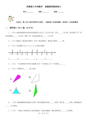 蘇教版小升初數學真題集萃提高卷B.doc