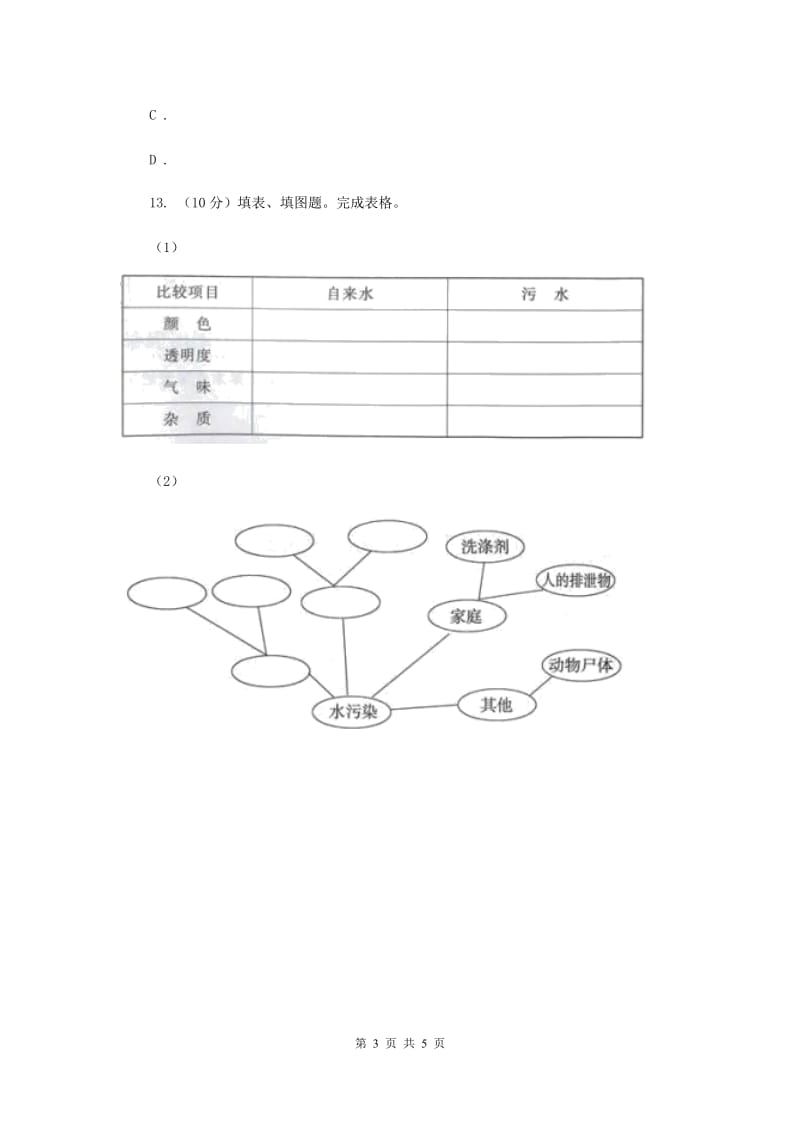 教科版小学科学六年级下册 第四单元环境和我们第5课时一天的生活用水 .doc_第3页