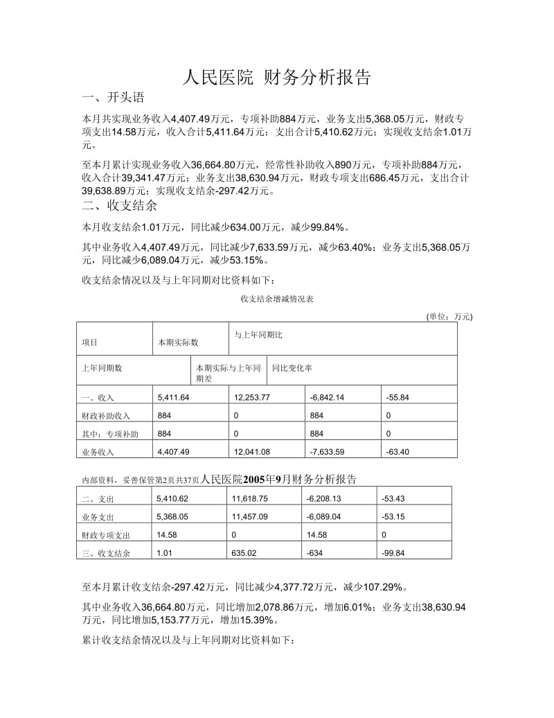 人民医院财务分析报告.doc_第2页