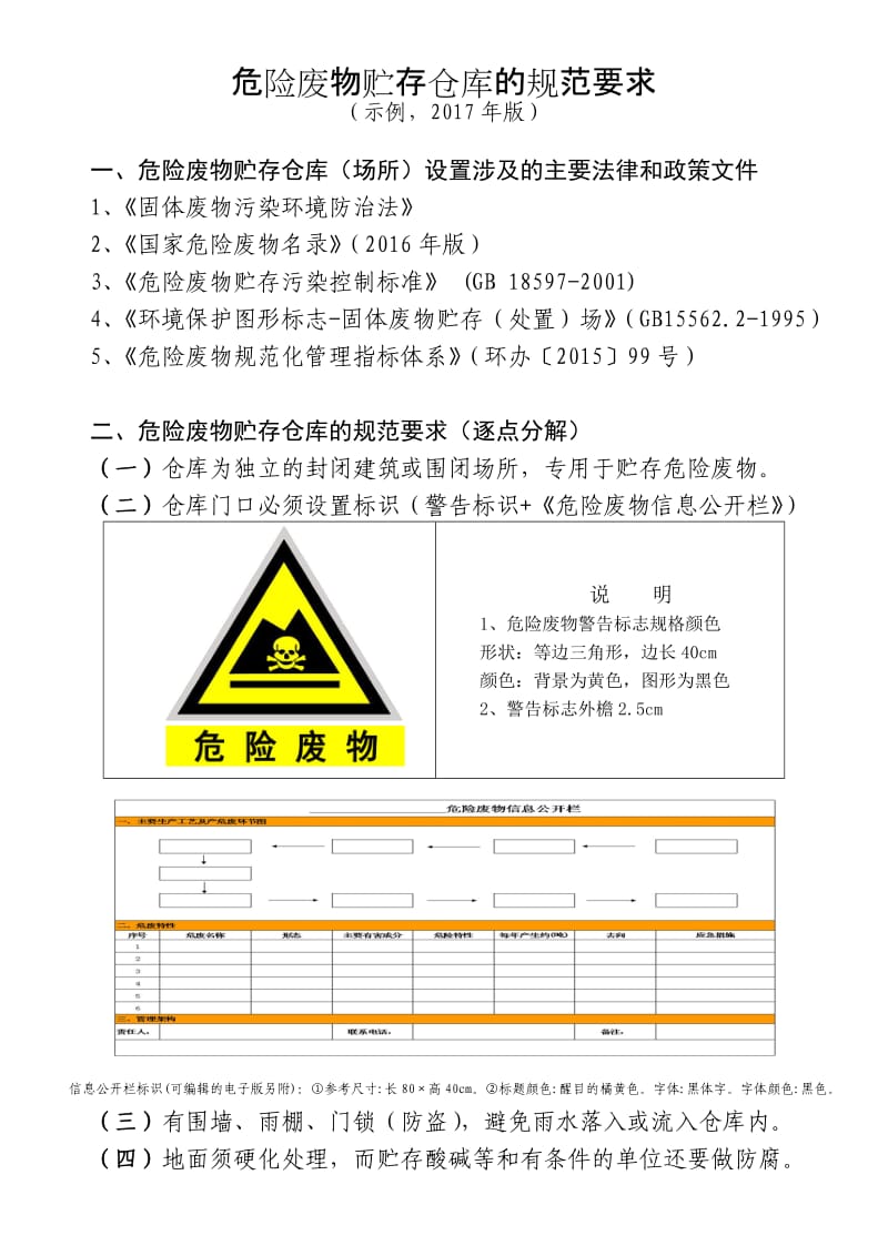 危险废物贮存仓库的规范要求.doc_第1页