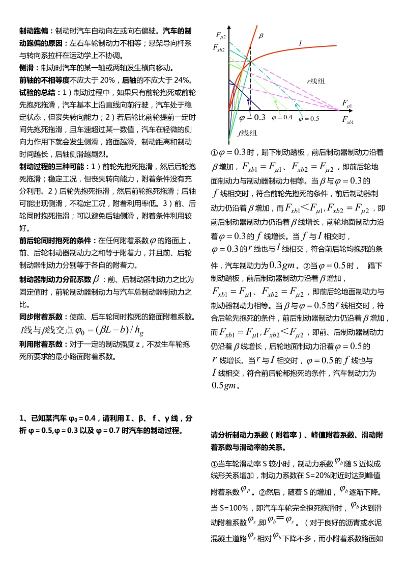 山东理工大学汽车理论知识总结(考试必用).doc_第3页