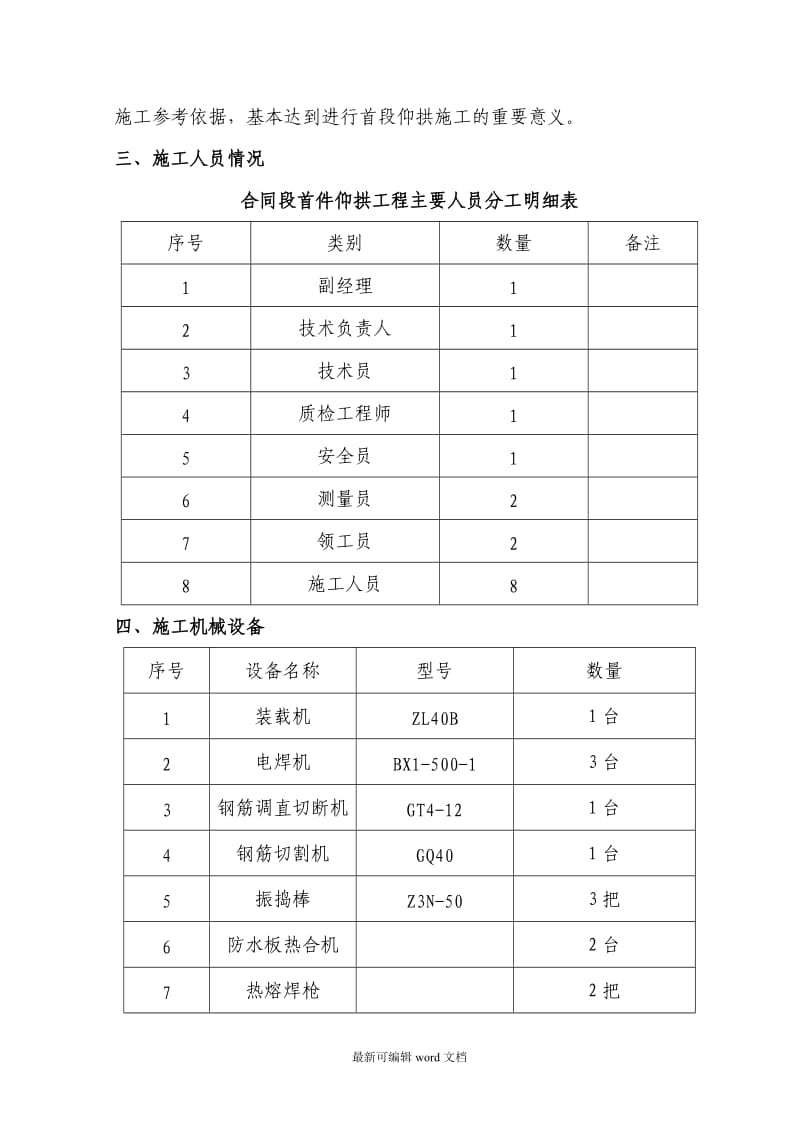 隧道仰拱施工首件工程总结.doc_第3页