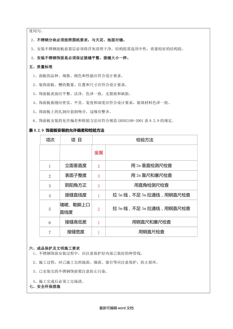 不锈钢饰面技术交底.doc_第2页