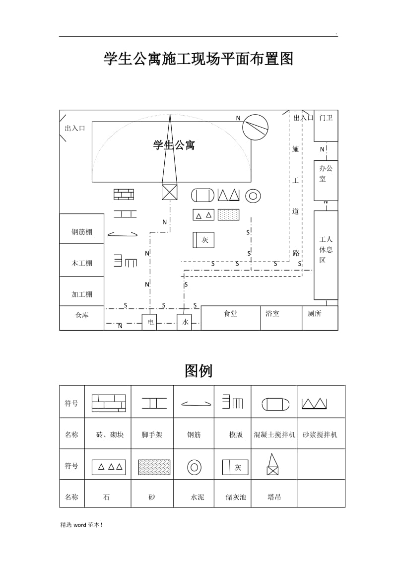 学生公寓施工现场平面布置图.doc_第1页