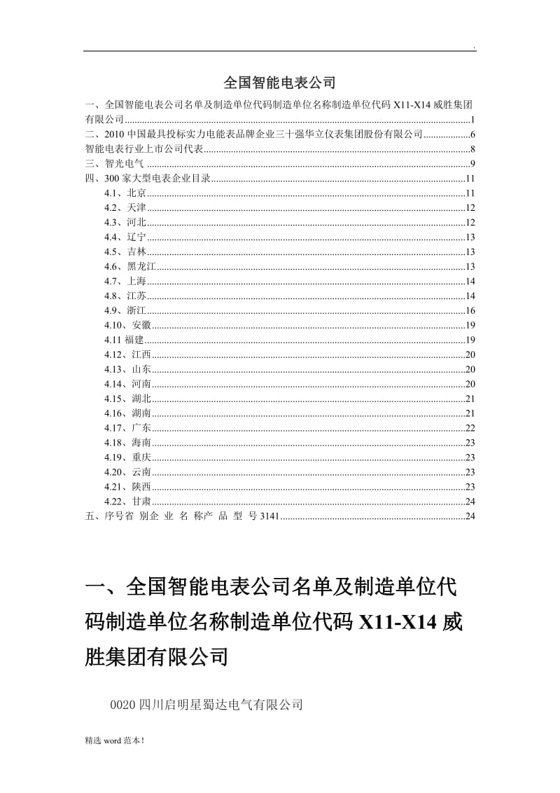 全国智能电表公司.doc_第1页