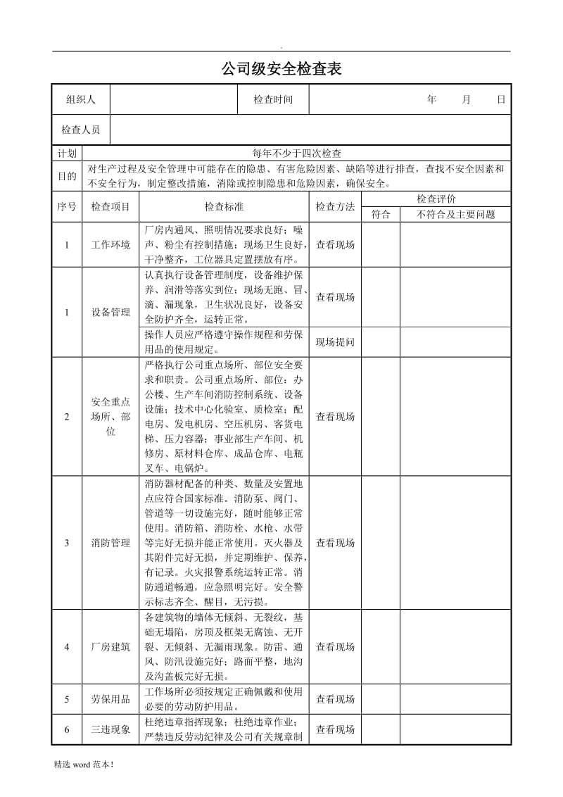 公司安全检查表.doc_第3页