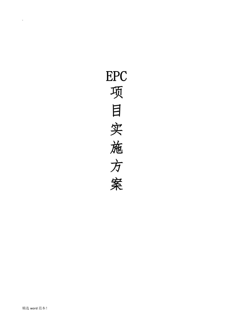 EPC项目实施方案.doc_第1页