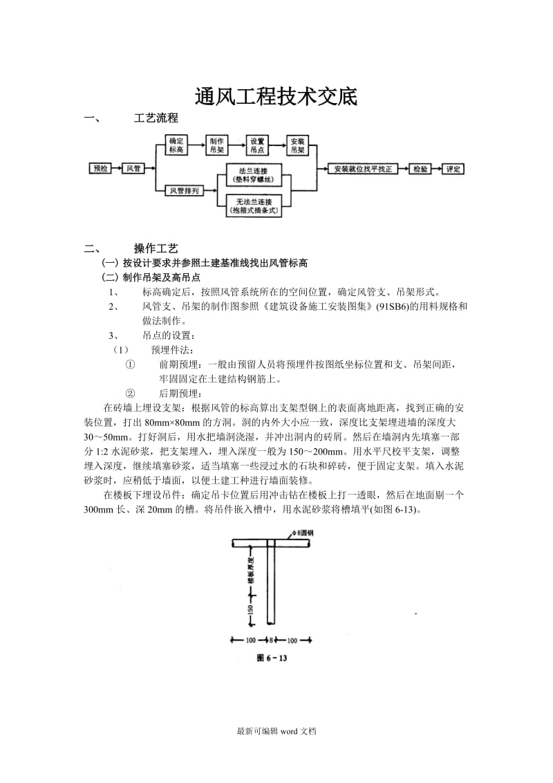 通风工程技术交底.doc_第1页