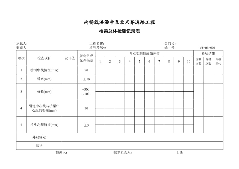 桥梁施工表格.doc_第1页