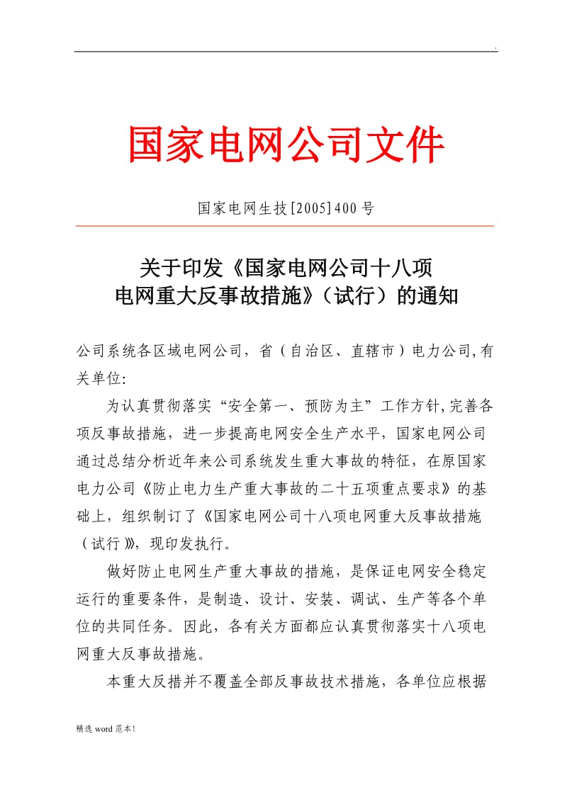 国家电网公司十八项反措.doc_第1页