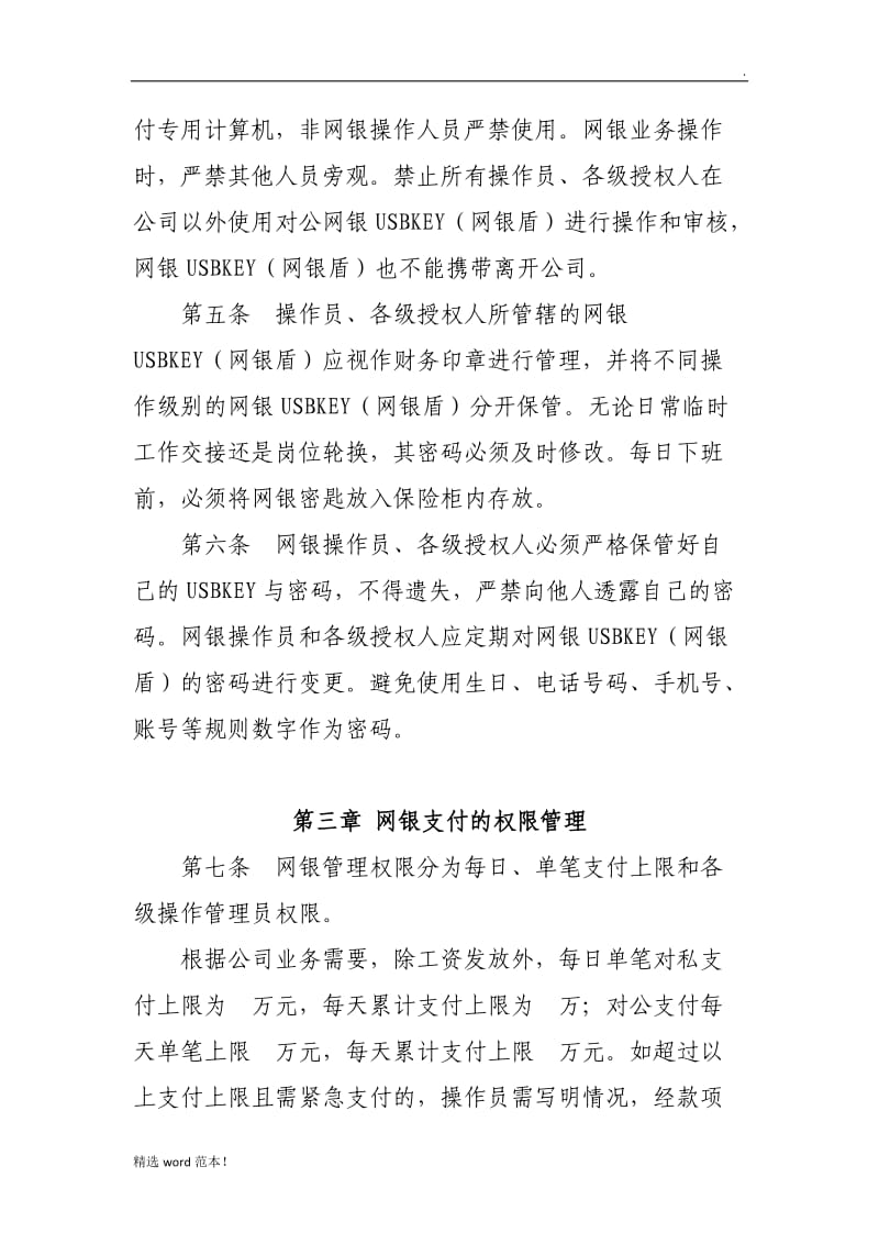 XXX公司网上银行管理办法.doc_第2页