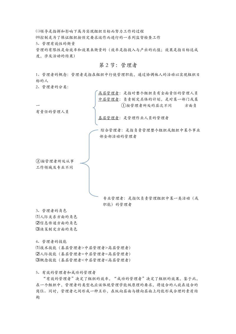 2018管理学原理知识点总结.doc_第2页