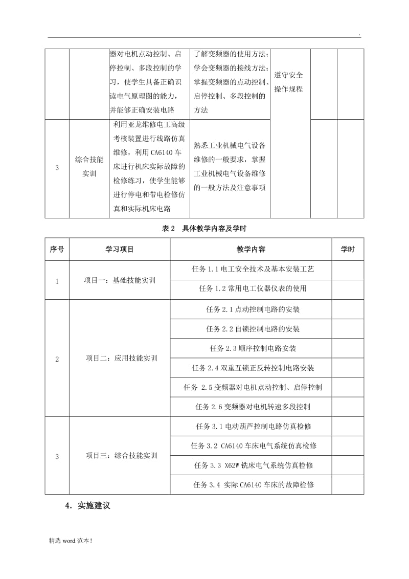 《维修电工》课程标准.doc_第3页