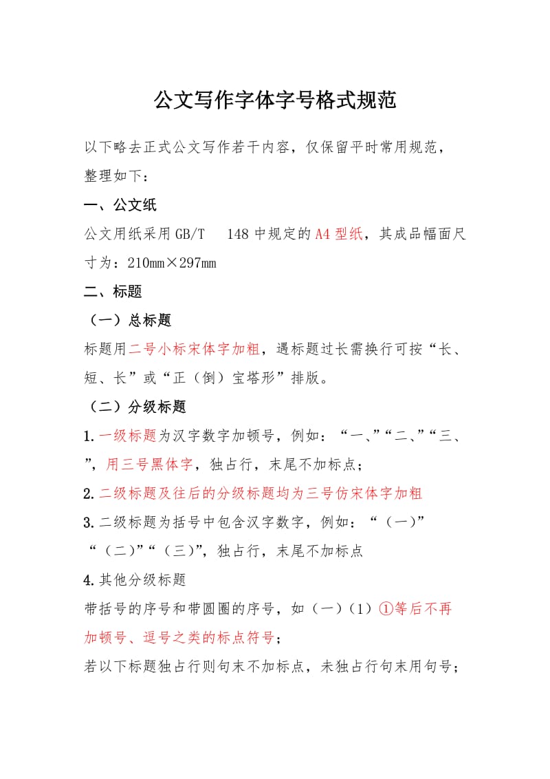 公文写作字体字号格式规范.doc_第1页