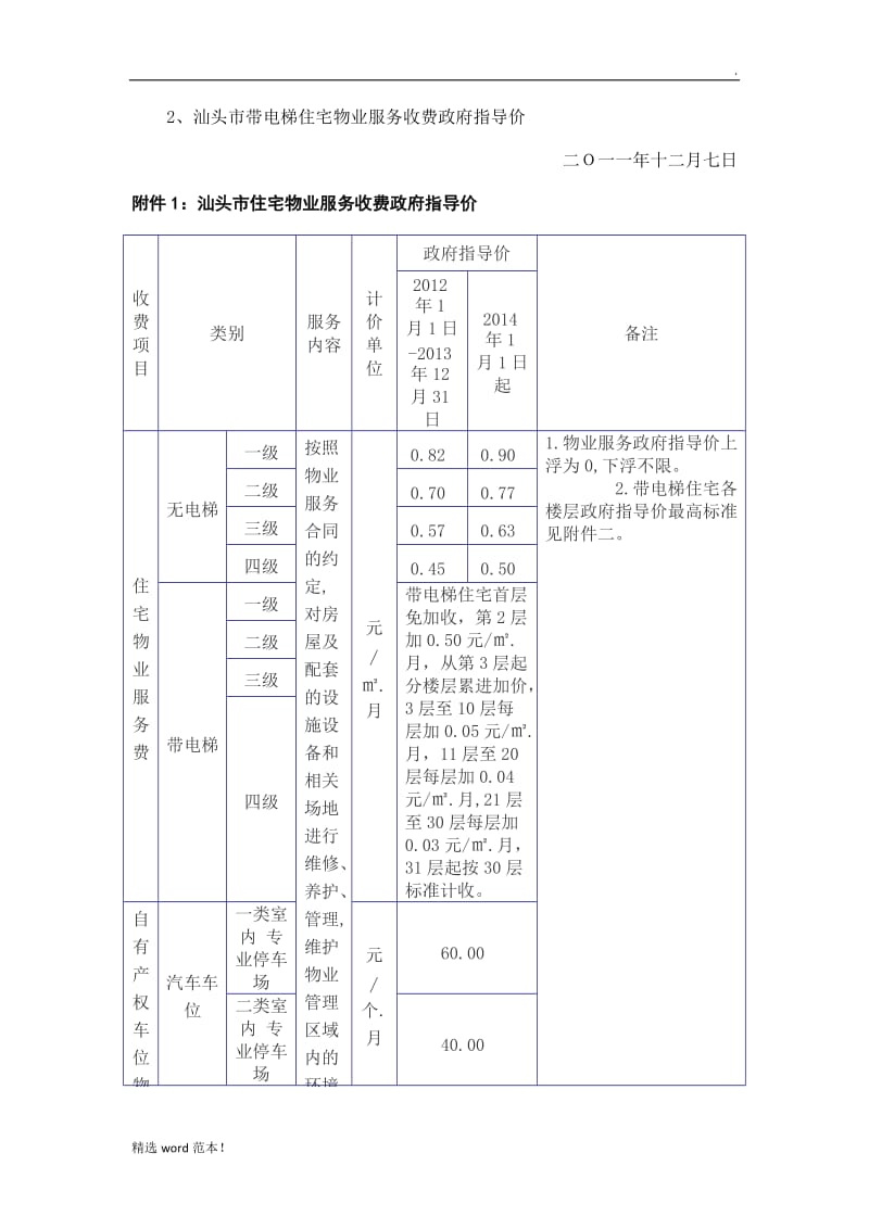 汕头市物业服务收费标准.doc_第2页