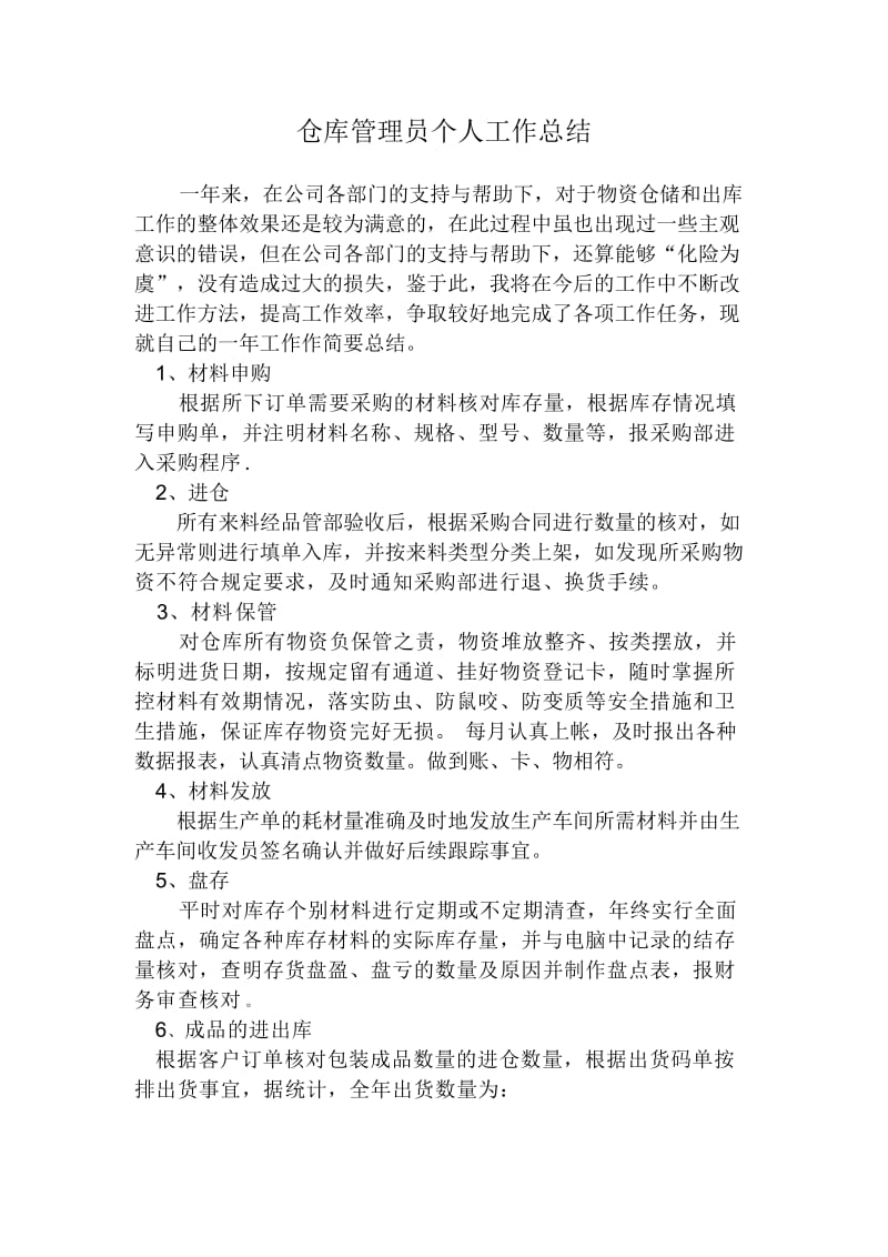 仓库管理员个人工作总结.doc_第1页