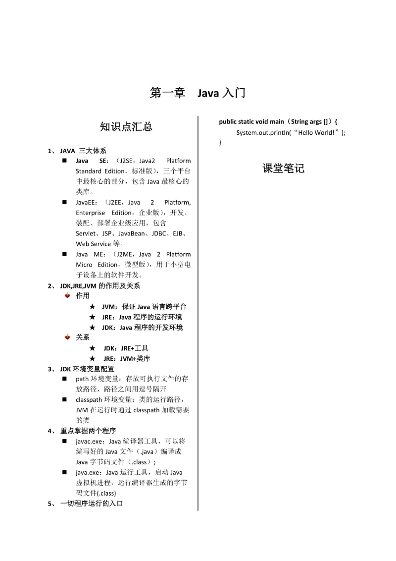 Java编程基础知识点汇总习题集-答案.doc_第2页