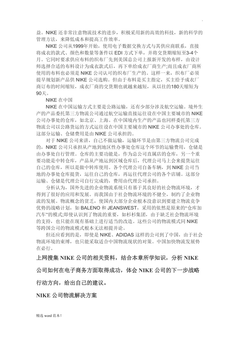 NIKE公司物流系统.doc_第3页