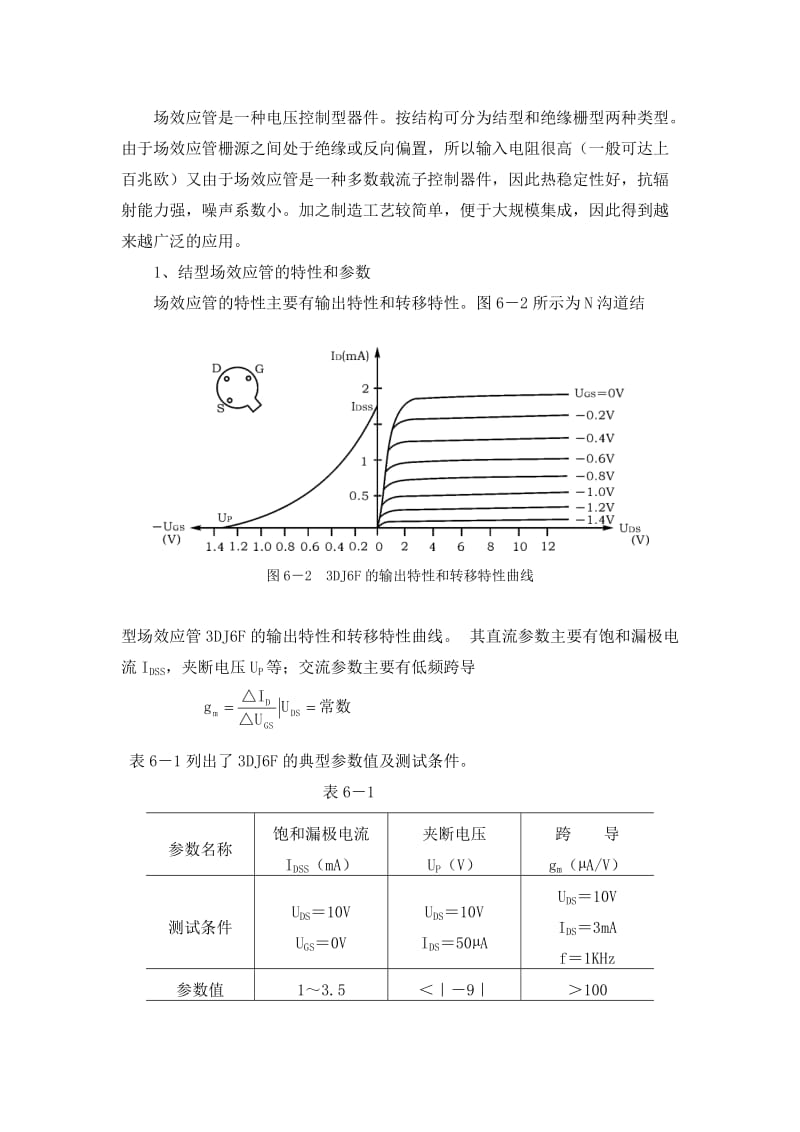 场效应管放大器实验报告.doc_第2页