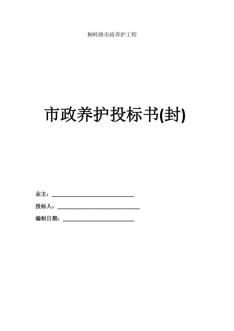 道路养护投标方案.doc_第1页