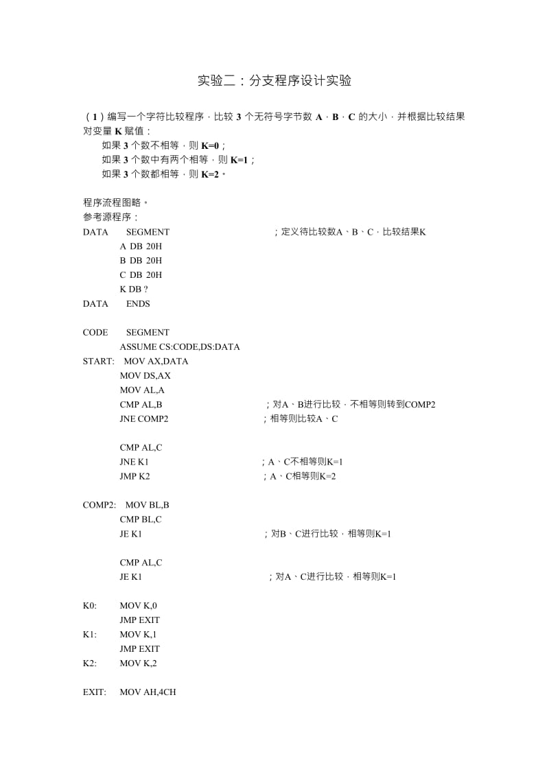 《计算机硬件技术基础》实验答案程序.doc_第3页