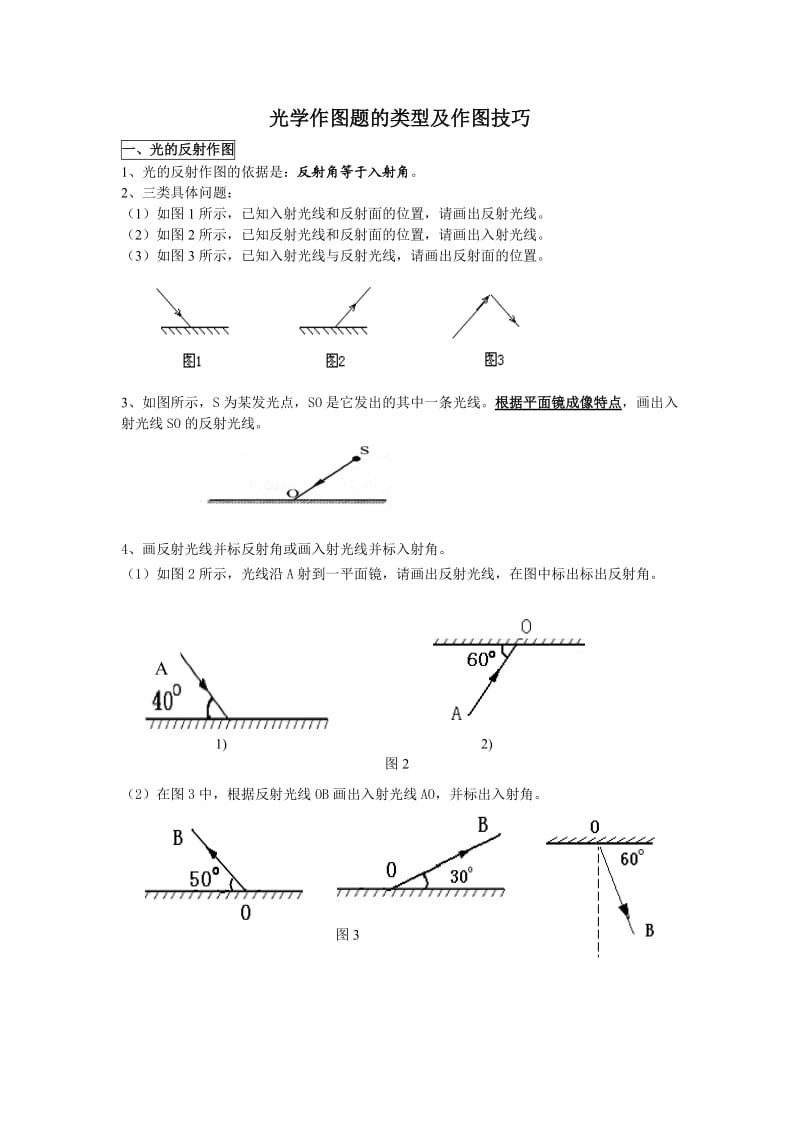 光学作图题的类型及作图技巧.doc_第1页