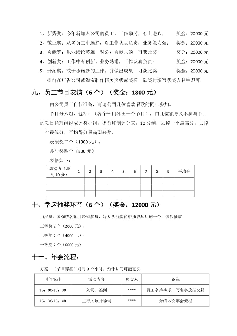 2018年房地产开发公司年会策划方案.doc_第3页