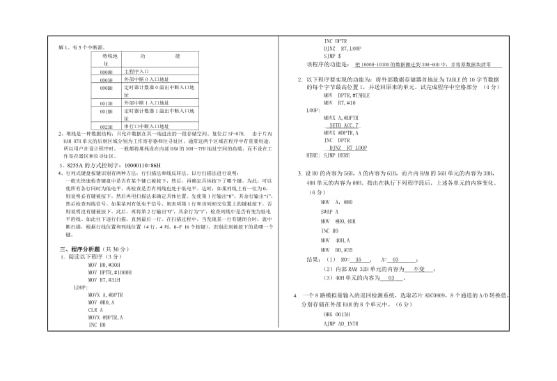 杭州电子科技大学单片机原理期末试卷.doc_第2页