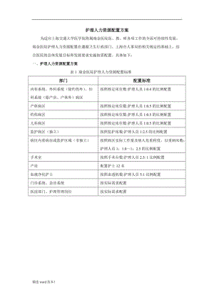 護(hù)理人力資源配置方案.doc