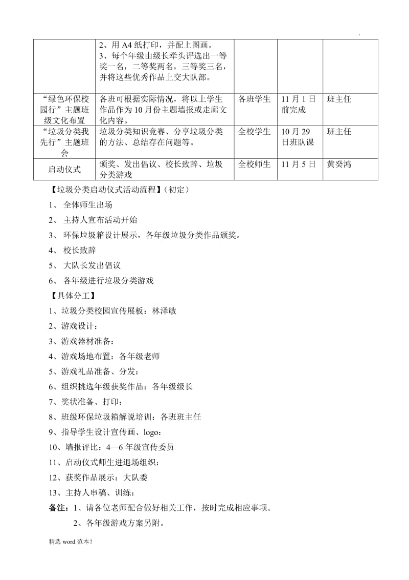 开展垃圾分类活动方案.doc_第2页