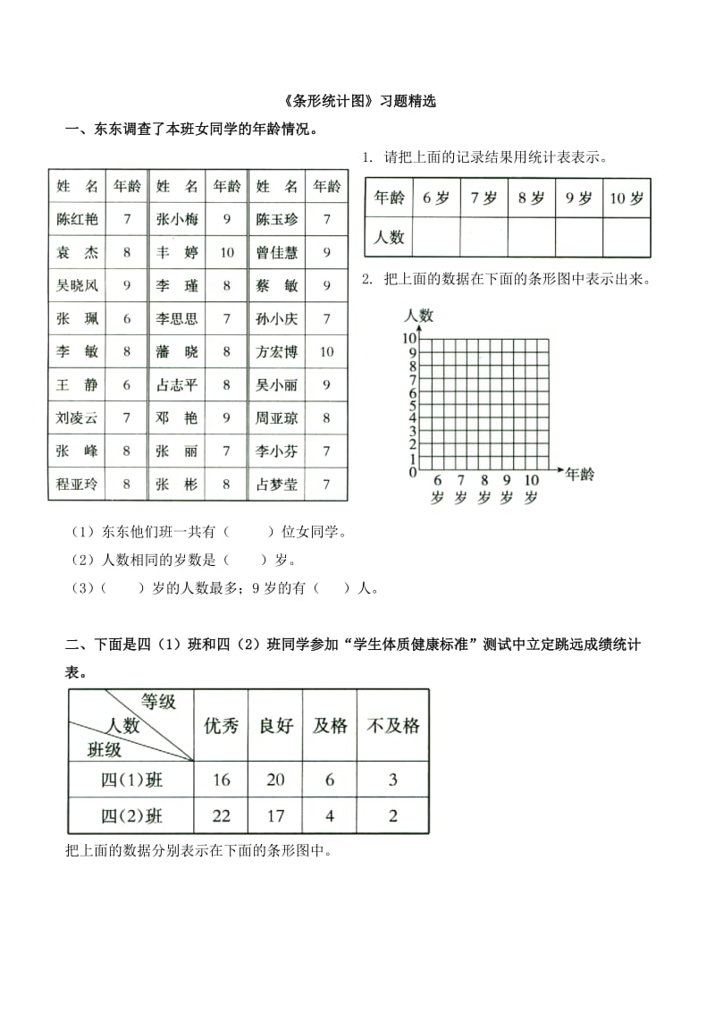 《条形统计图》习题.doc_第1页