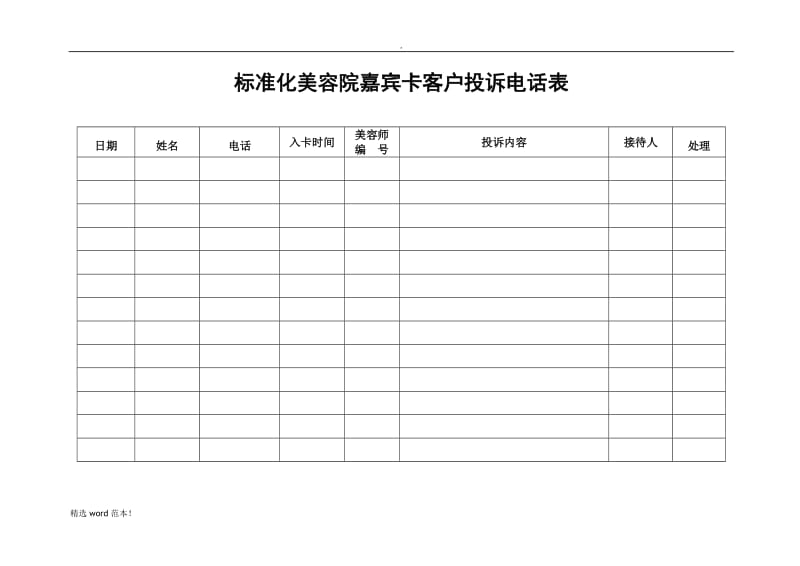 标准化美容院经营管理表格.doc_第3页