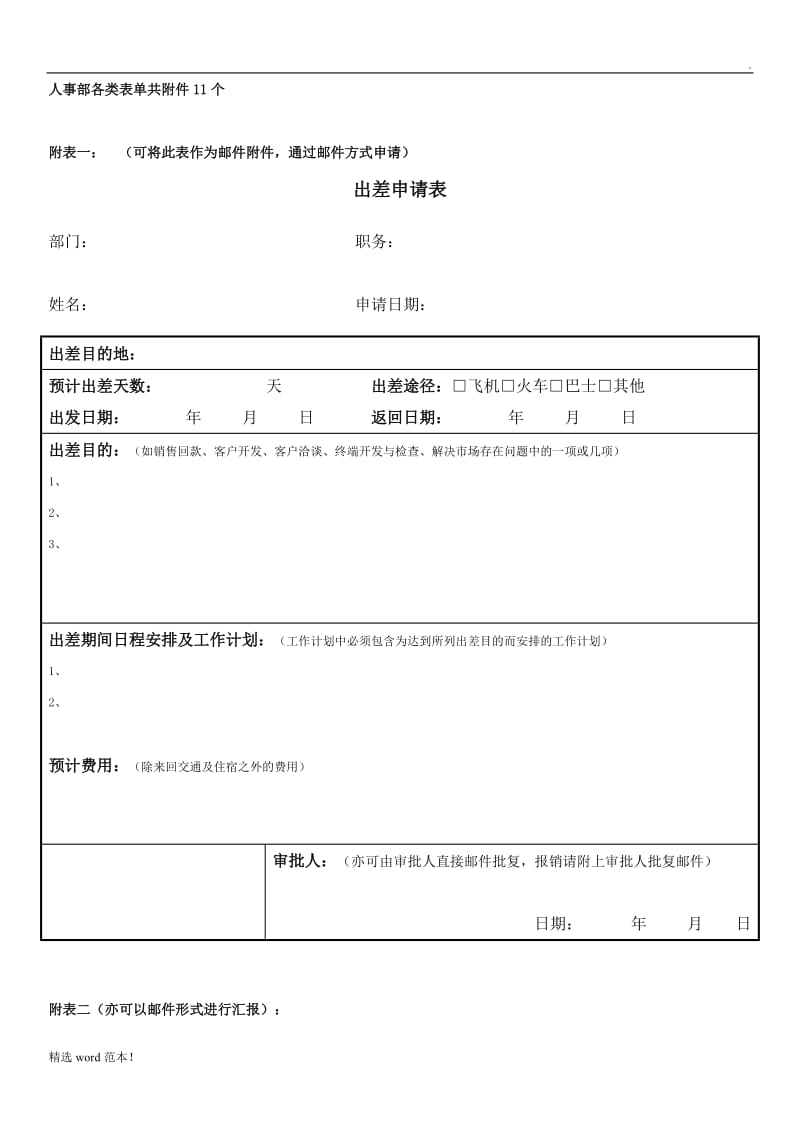 人事部各类表单.doc_第1页