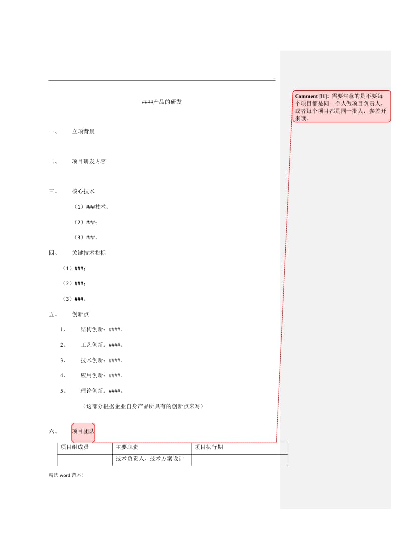 研发项目立项报告模板.doc_第1页