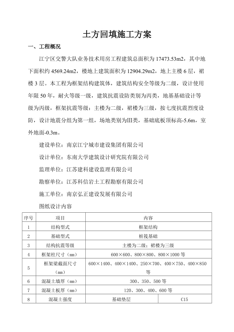 基坑砼换填施工方案.doc_第1页