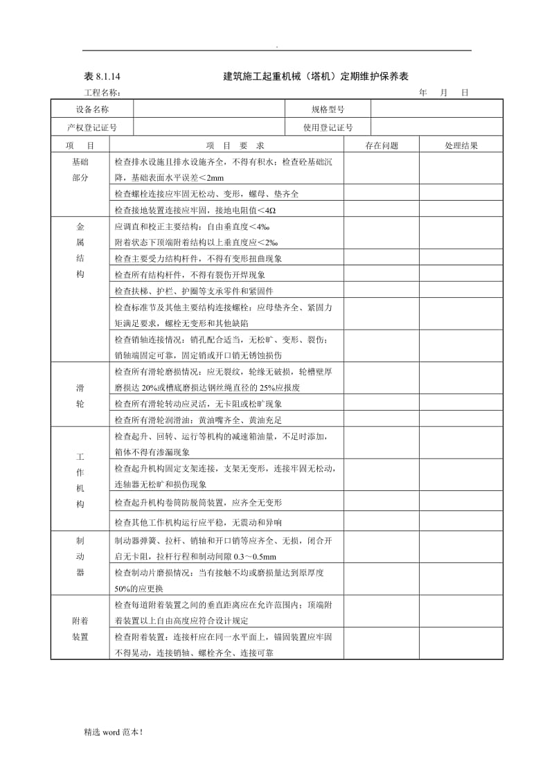 塔吊维修保养记录.doc_第3页